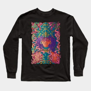 Aztec Goddess Tattoo Long Sleeve T-Shirt